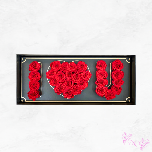 I Love U Flower Box