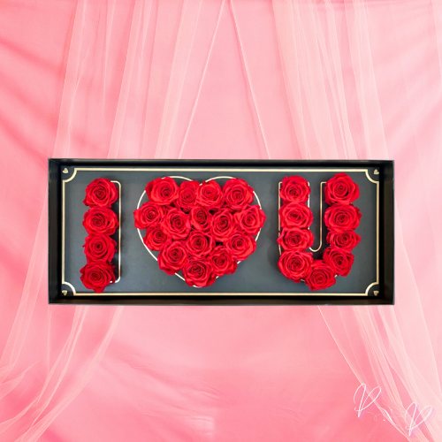 I Love U Flower Box